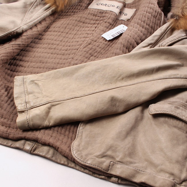 Image 6 of LeatherJacket 40 Tan in color Brown | Vite EnVogue