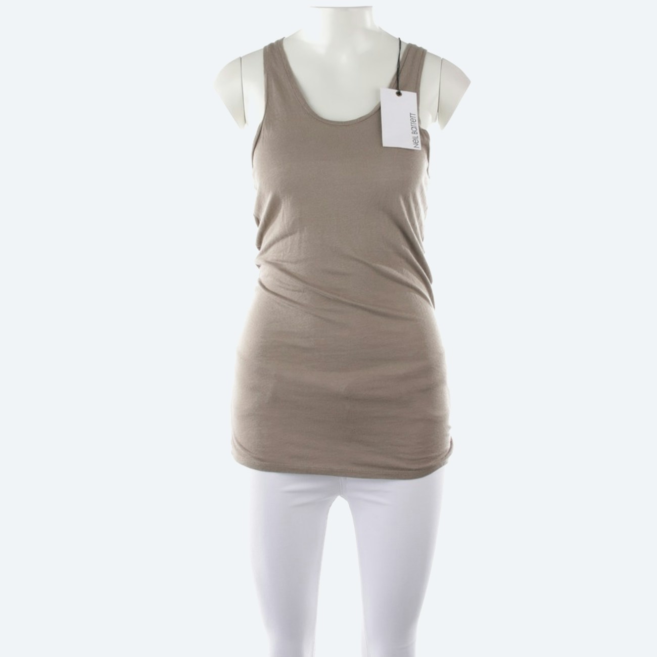 Image 1 of Linen Top XS Tan in color Brown | Vite EnVogue