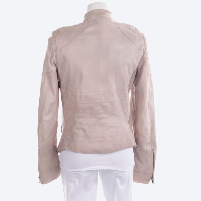 Image 2 of LeatherJacket 42 Peach in color Yellow | Vite EnVogue
