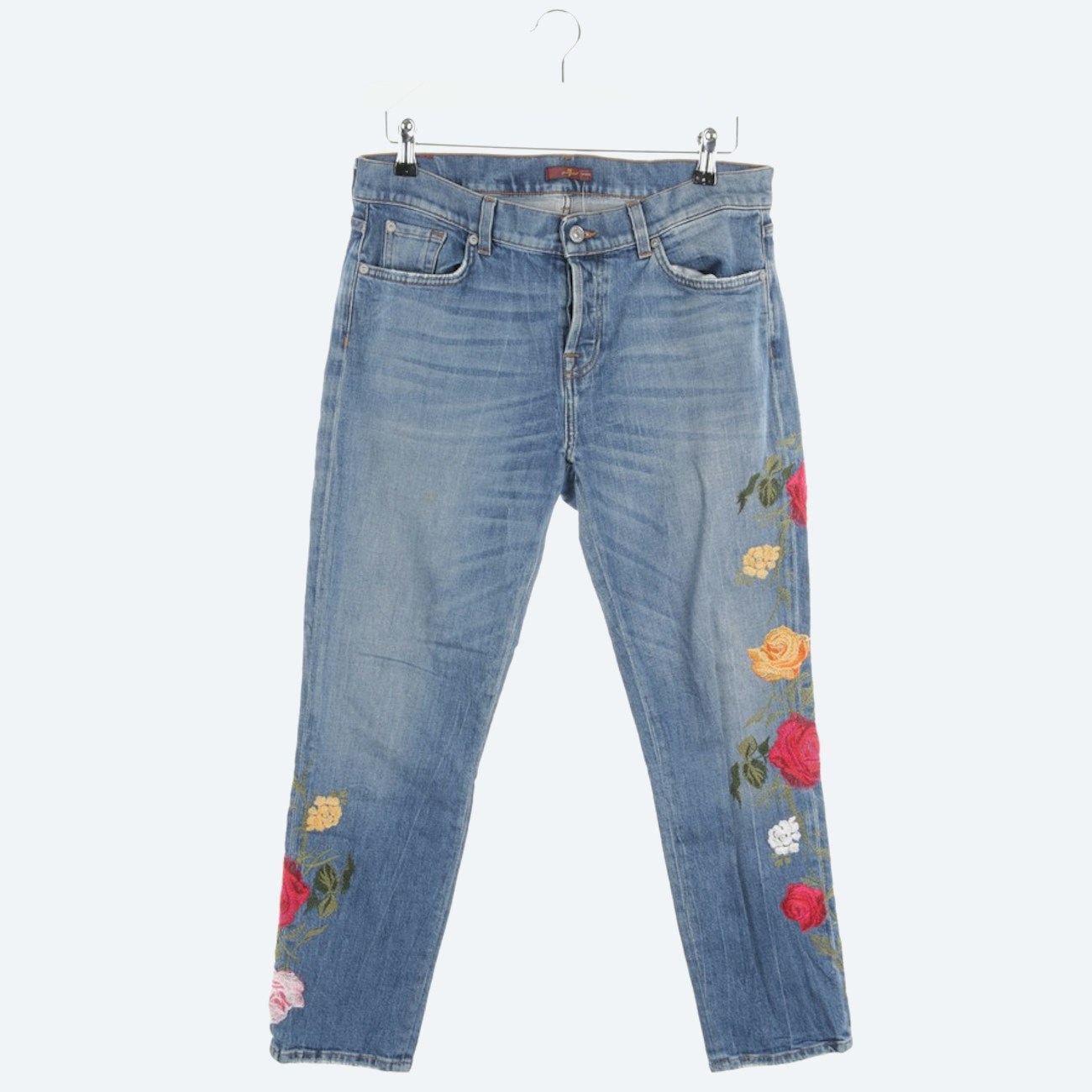 Bild 1 von Josefina Crop Slim Fit Jeans W27 Blau in Farbe Blau | Vite EnVogue