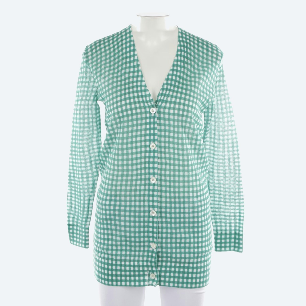Image 1 of Cardigan 2XS Lightgreen in color Green | Vite EnVogue