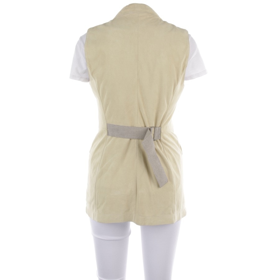 Image 2 of Leather Vest 36 Beige in color White | Vite EnVogue