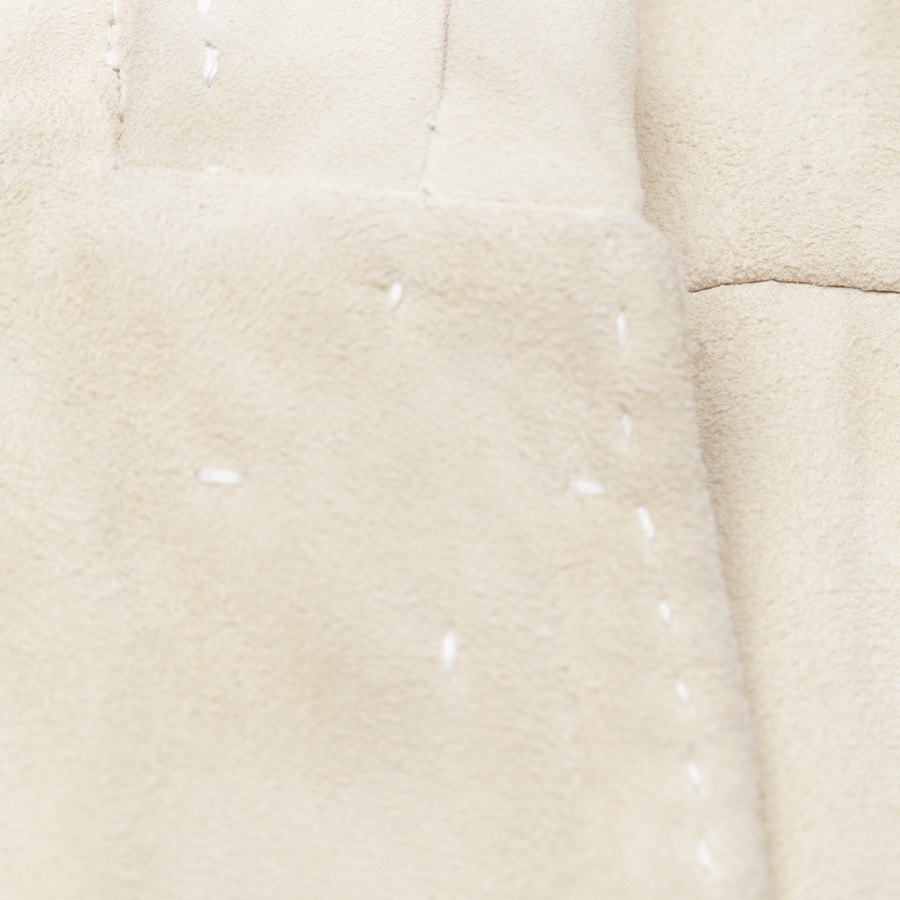 Image 4 of Leather Vest 36 Beige in color White | Vite EnVogue