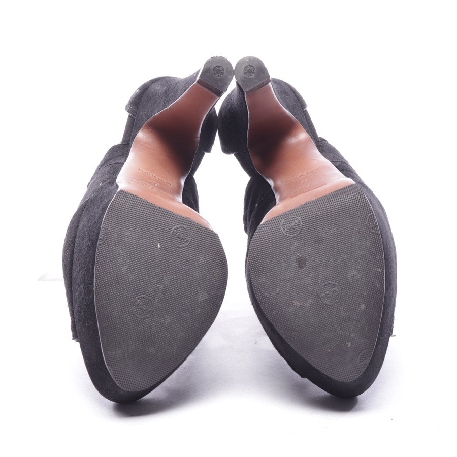 Image 6 of ankle strap-pumps D 37 black in color black | Vite EnVogue