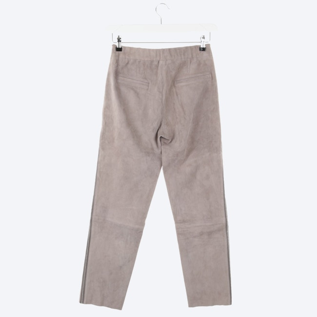 Image 2 of Leather Pants 40 Lightgray in color Gray | Vite EnVogue