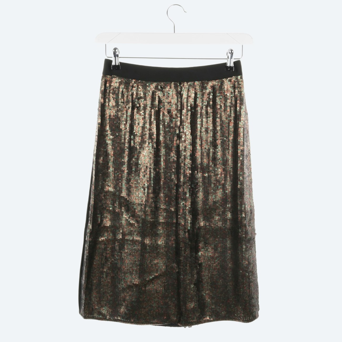 Image 1 of Silk Skirt 30 Green in color Green | Vite EnVogue