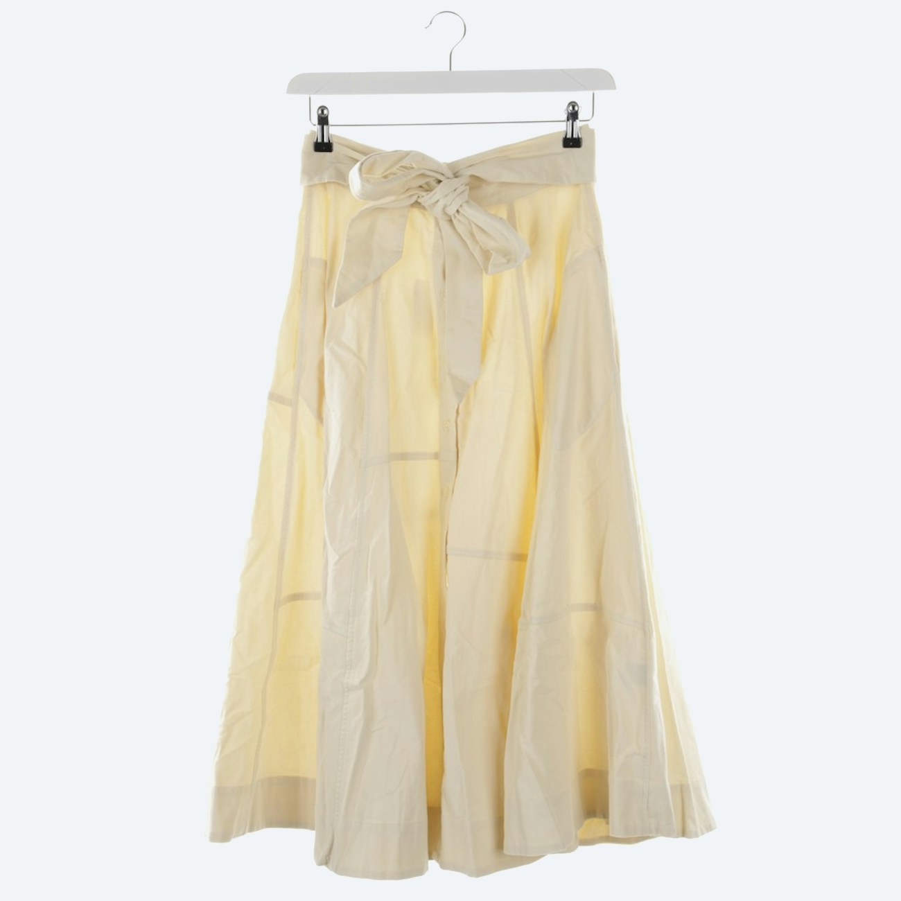 Image 1 of Skirt 36 Beige in color White | Vite EnVogue