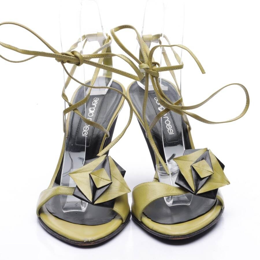 Image 2 of Heeled Sandals EUR 36,5 Olive Green in color Green | Vite EnVogue