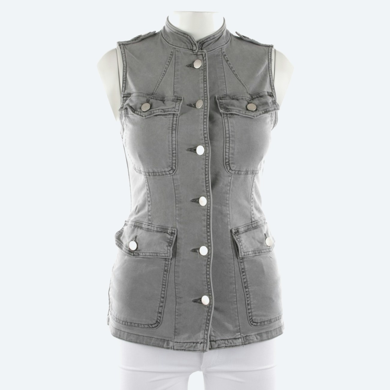 Image 1 of Vest XS Gray in color Gray | Vite EnVogue