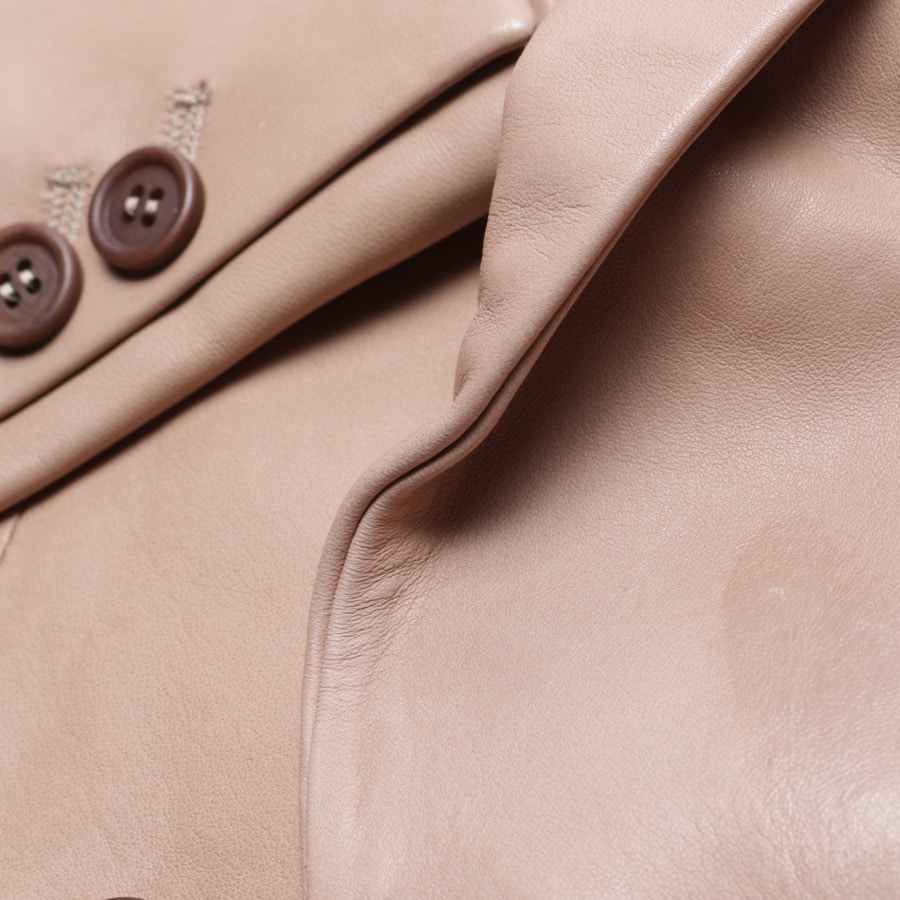 Image 4 of Leather Blazer 36 Copper in color Brown | Vite EnVogue