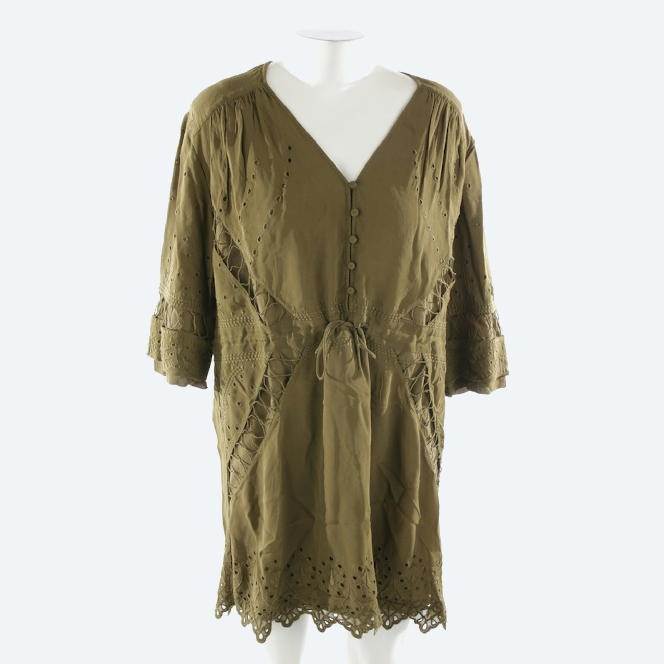 Image 1 of Dress 38 Olive Green in color Green | Vite EnVogue