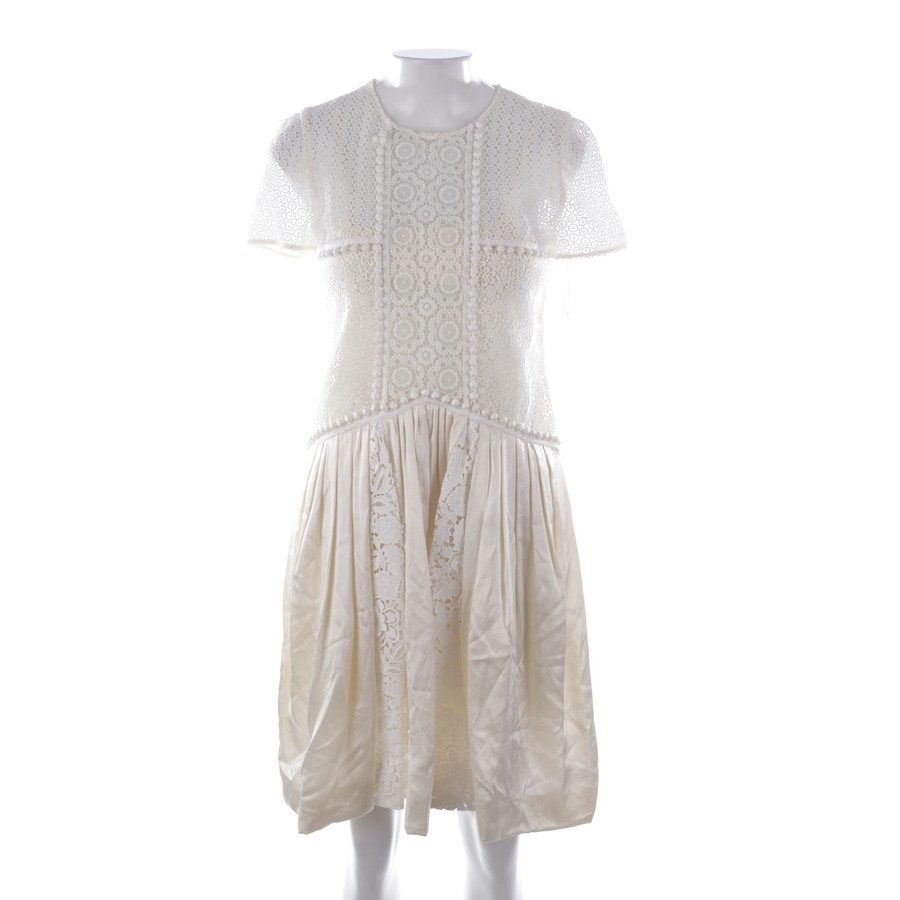 Image 1 of Silk Dress 40 Cream in color White | Vite EnVogue