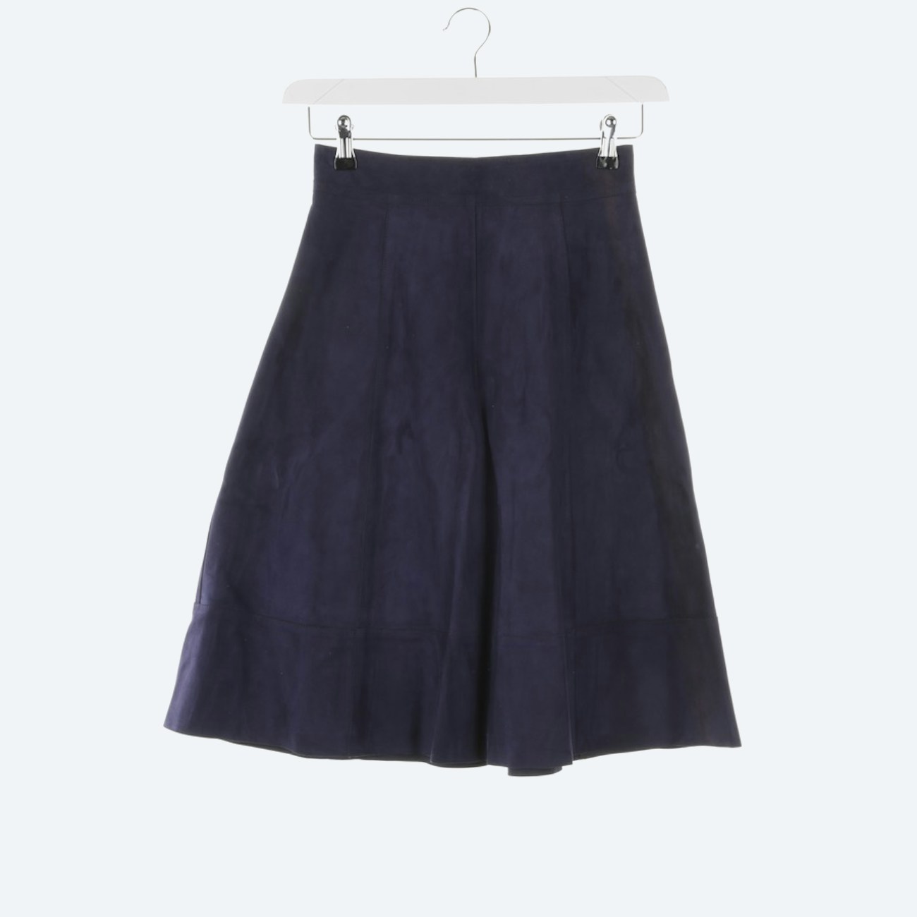 Image 1 of Leather Skirt 32 Navy in color Blue | Vite EnVogue