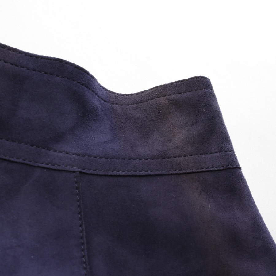 Image 4 of Leather Skirt 32 Navy in color Blue | Vite EnVogue