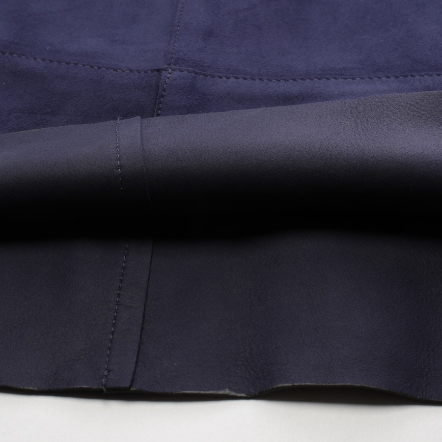 Image 5 of Leather Skirt 32 Navy in color Blue | Vite EnVogue