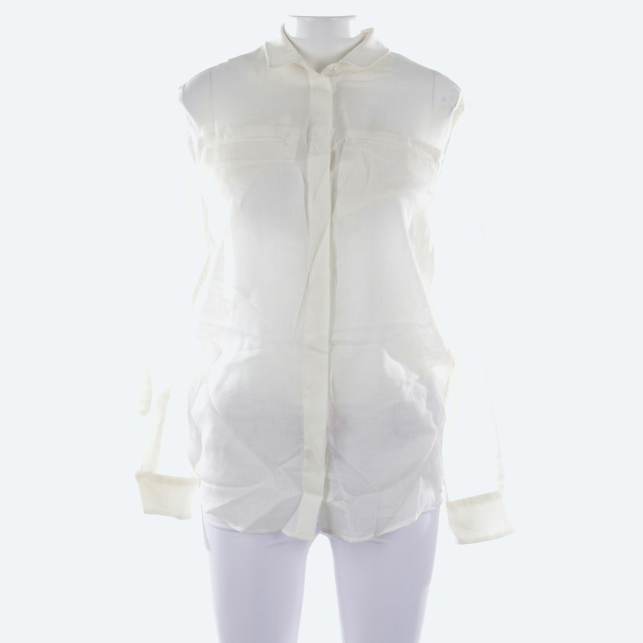 Image 1 of Wool Shirt 34 Cream in color White | Vite EnVogue