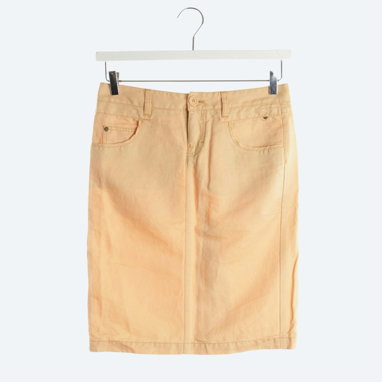 Image 1 of Skirt 38 Peach in color Yellow | Vite EnVogue