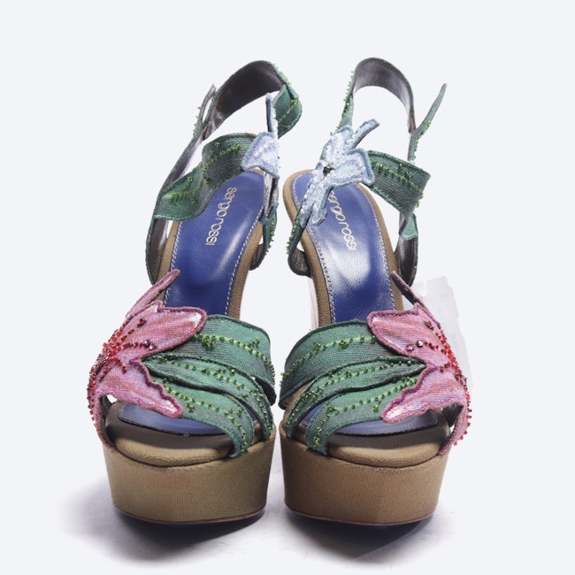 Image 4 of Heeled Sandals EUR 39 Multicolored in color Multicolored | Vite EnVogue