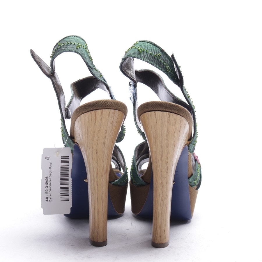 Image 5 of Heeled Sandals EUR 39 Multicolored in color Multicolored | Vite EnVogue