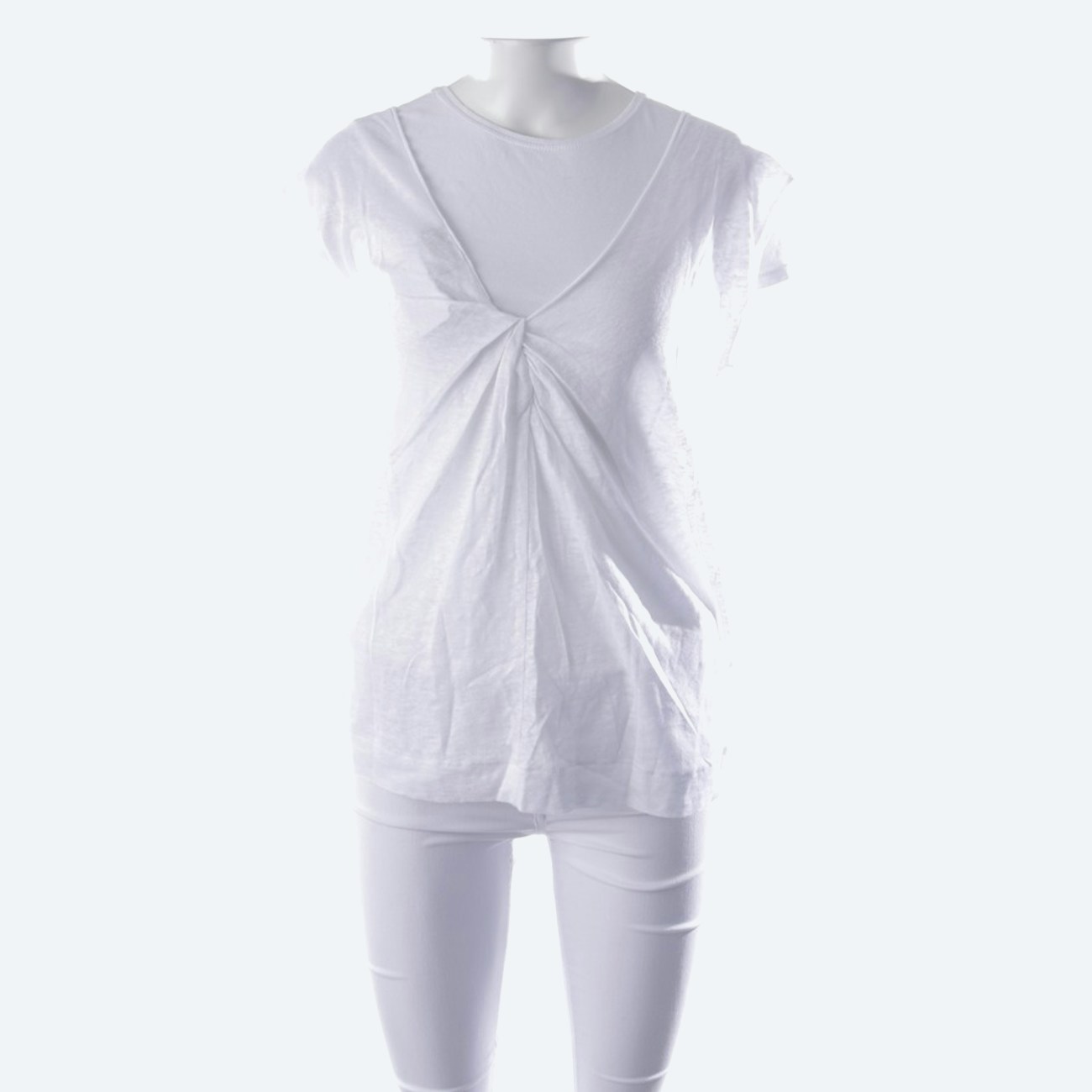 Image 1 of Linen Top XS White in color White | Vite EnVogue