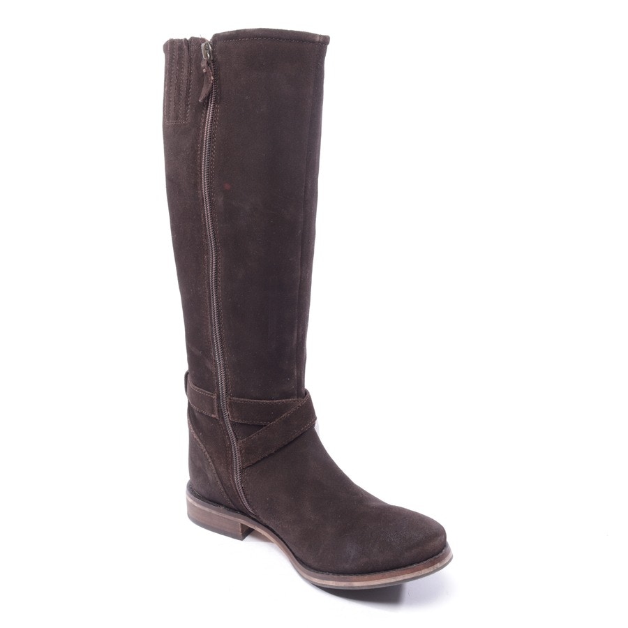 Image 2 of Boots EUR 38 Dark Brown in color Brown | Vite EnVogue