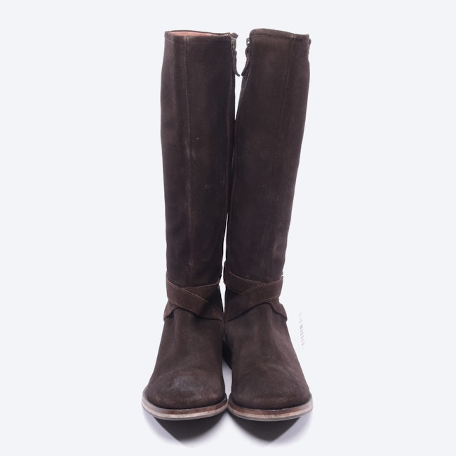 Image 4 of Boots EUR 38 Dark Brown in color Brown | Vite EnVogue