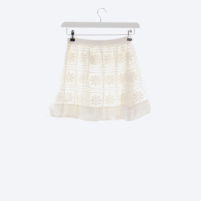 Image 2 of Mini Skirt 32 Cream in color White | Vite EnVogue