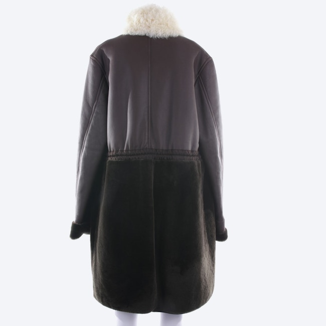 Image 2 of Leather Coat 36 Dark Brown in color Brown | Vite EnVogue