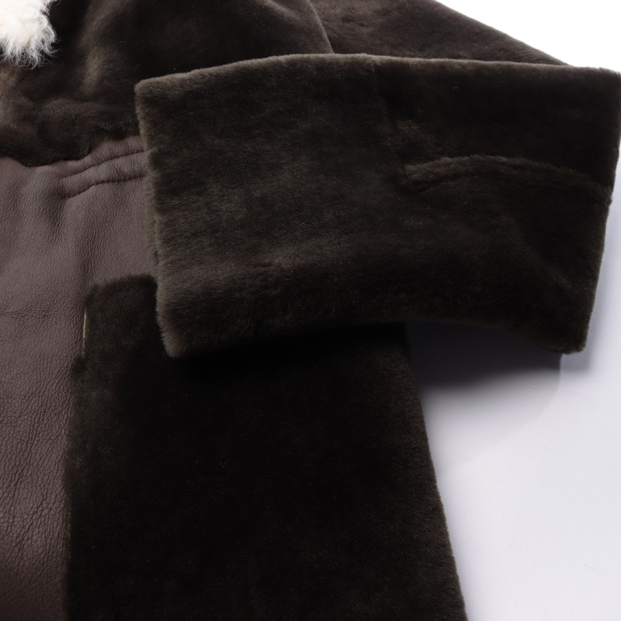 Image 6 of Leather Coat 36 Dark Brown in color Brown | Vite EnVogue