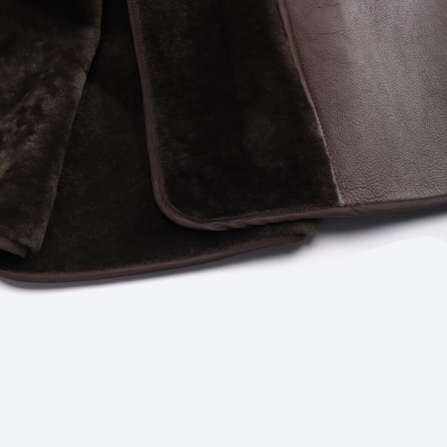 Image 7 of Leather Coat 36 Dark Brown in color Brown | Vite EnVogue