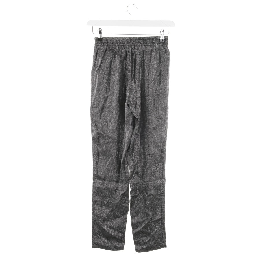 Image 2 of Trousers 34 Silver in color Metallic | Vite EnVogue