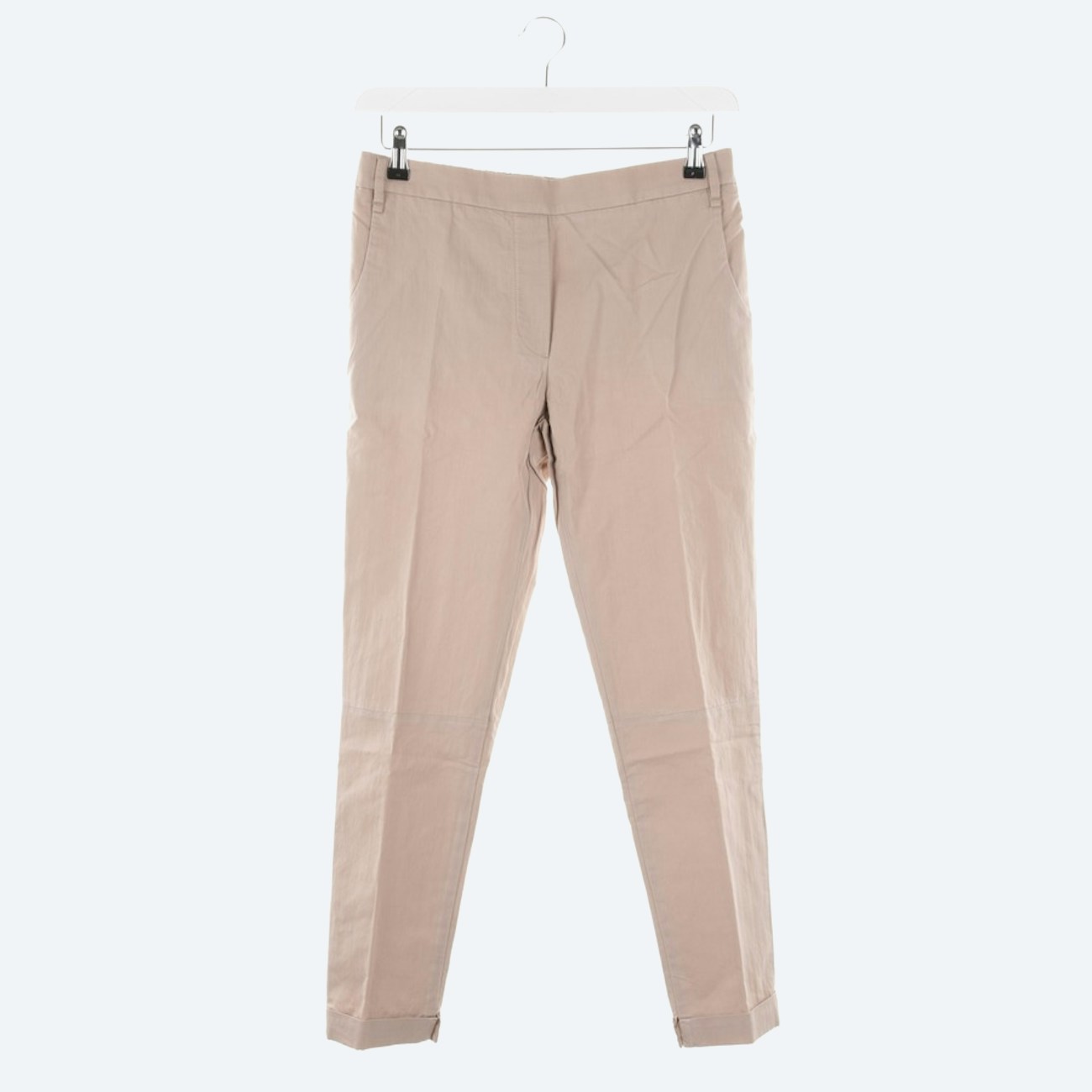 Image 1 of fabric pants 38 beige brown in color beige | Vite EnVogue