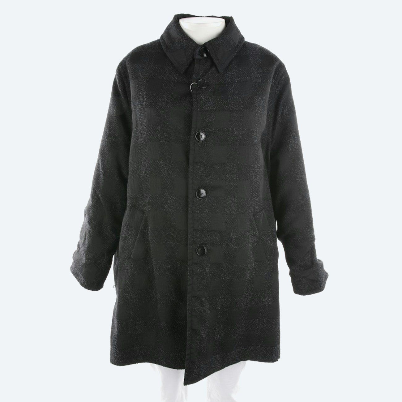 Image 1 of Reversible Coat 44 Black in color Black | Vite EnVogue