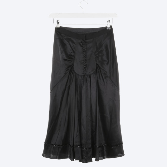 Image 2 of Silk Skirt 30 Black in color Black | Vite EnVogue