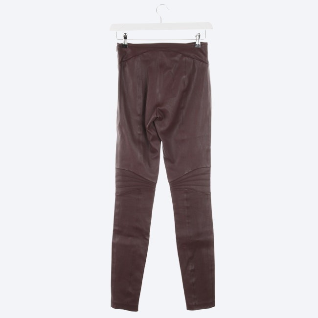Image 2 of Leather Pants XS Dark red in color Red | Vite EnVogue