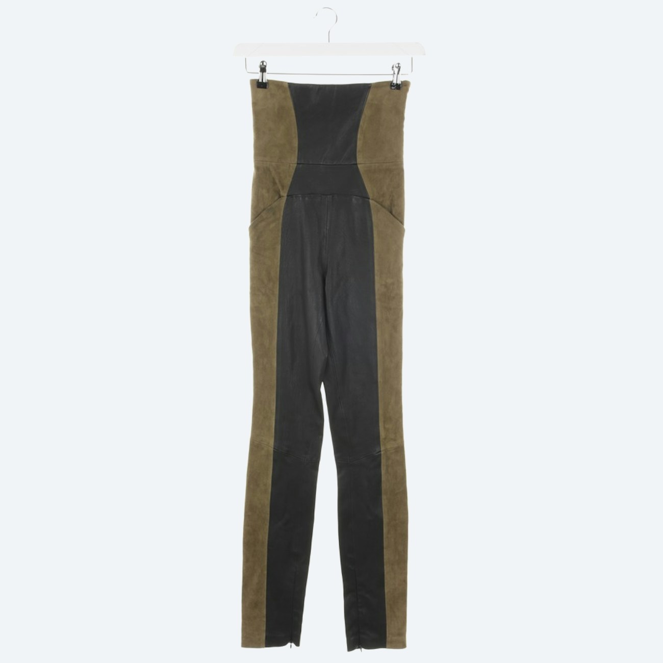Image 1 of Leather Pants XS Khaki in color Yellow | Vite EnVogue