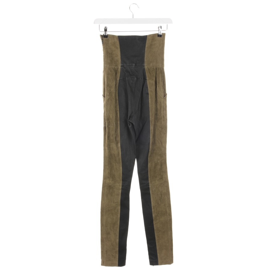 Image 2 of Leather Pants XS Khaki in color Yellow | Vite EnVogue