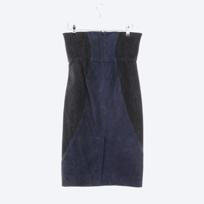 Image 2 of Leather Skirt L Navy in color Blue | Vite EnVogue