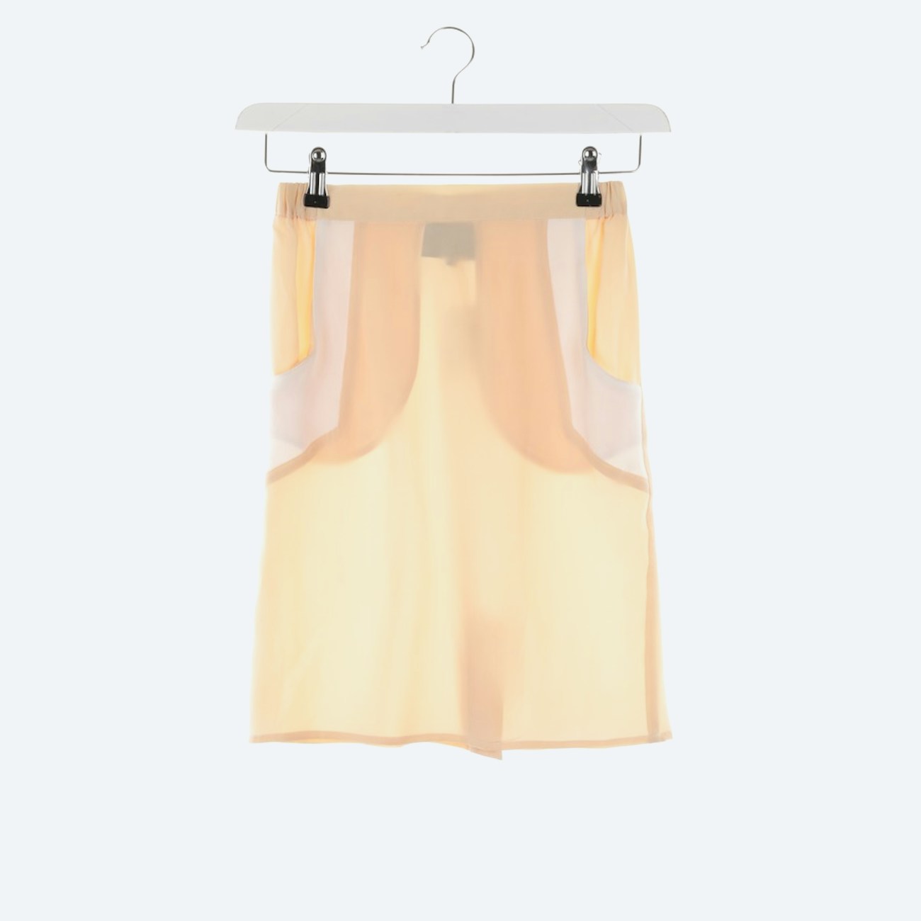 Image 1 of Silk Skirt XS Beige in color White | Vite EnVogue