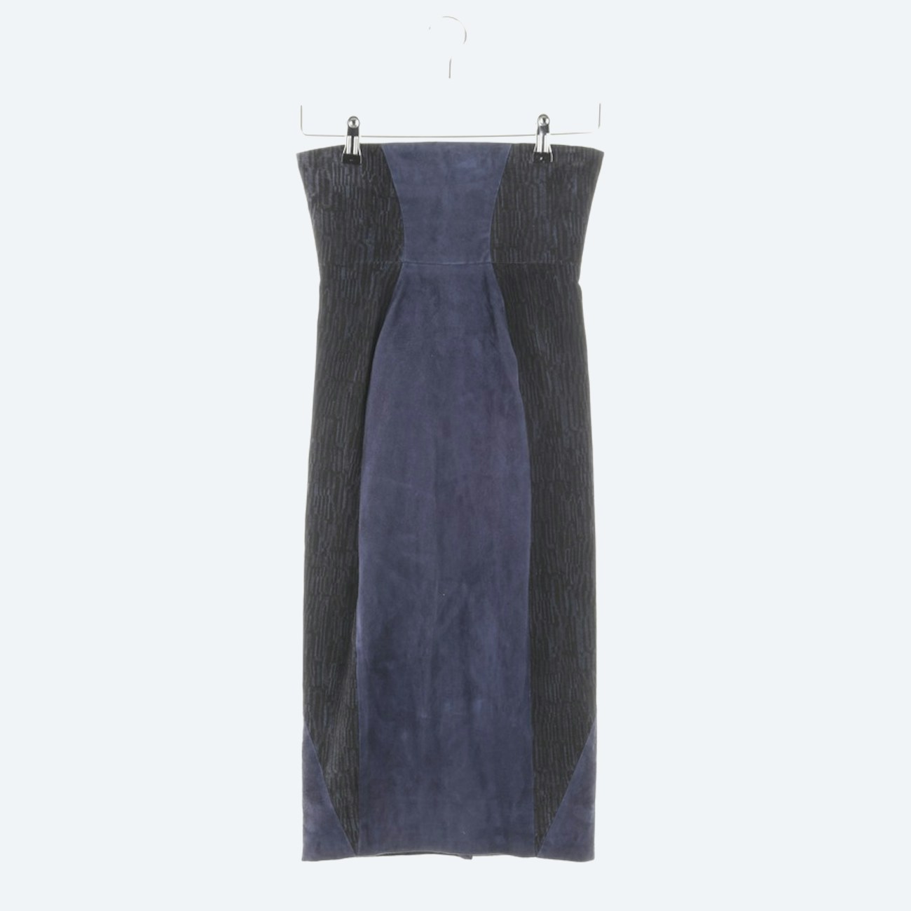 Image 1 of Leather Skirt XS Navy in color Blue | Vite EnVogue