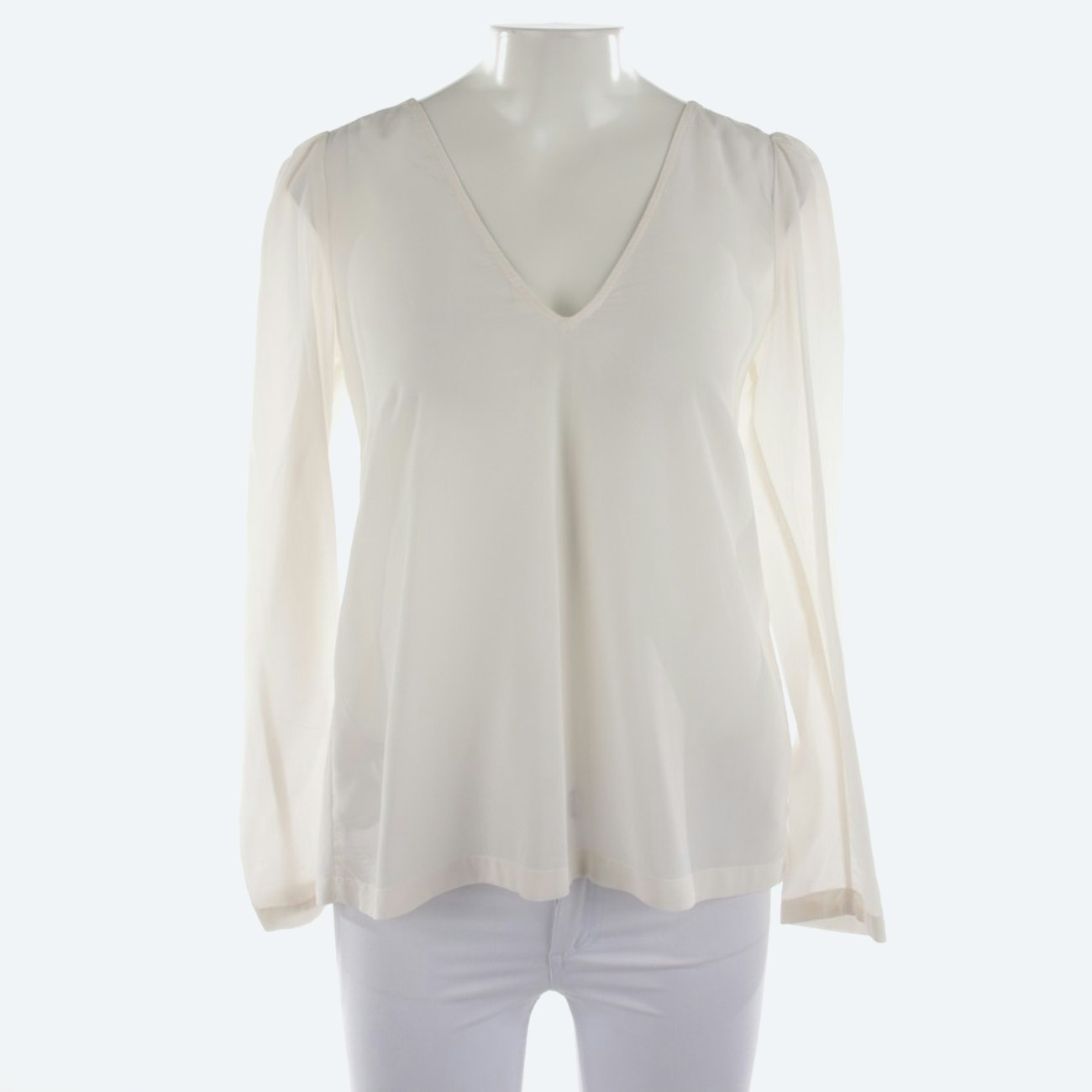 Image 1 of Silk blouses 34 Ivory in color White | Vite EnVogue