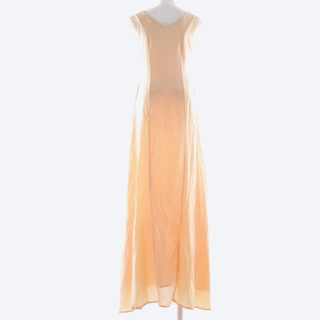 Image 2 of Silk Dress M Peach in color Yellow | Vite EnVogue