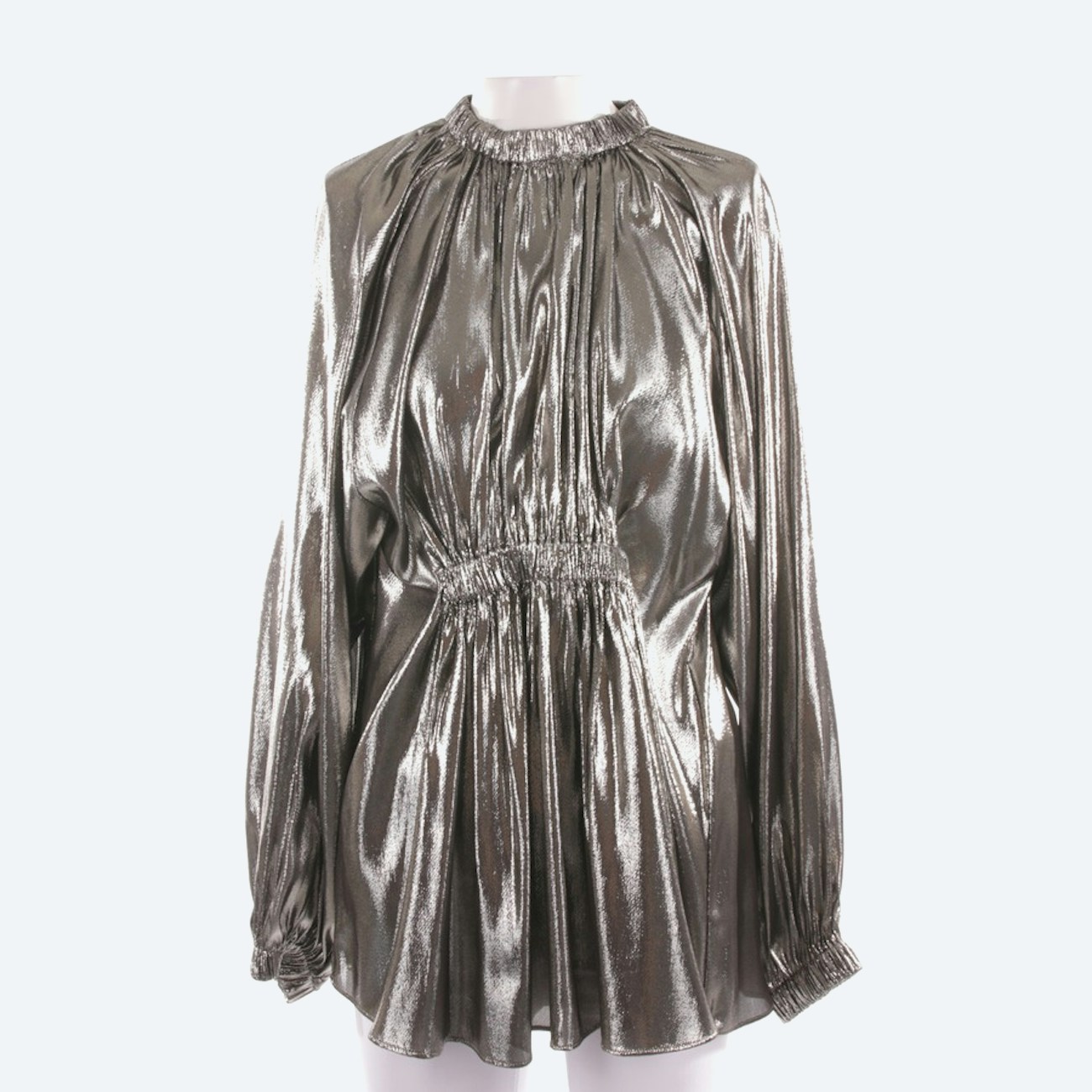 Image 1 of Shirt Blouse 36 Silver in color Metallic | Vite EnVogue