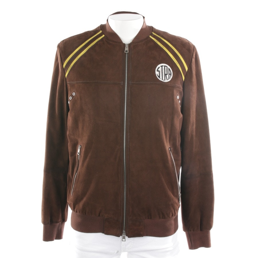 Image 1 of Leather jacket L Brown in color Brown | Vite EnVogue