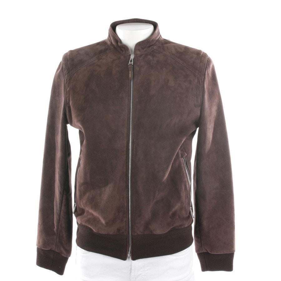 Image 1 of Leather jacket 48 Brown in color Brown | Vite EnVogue