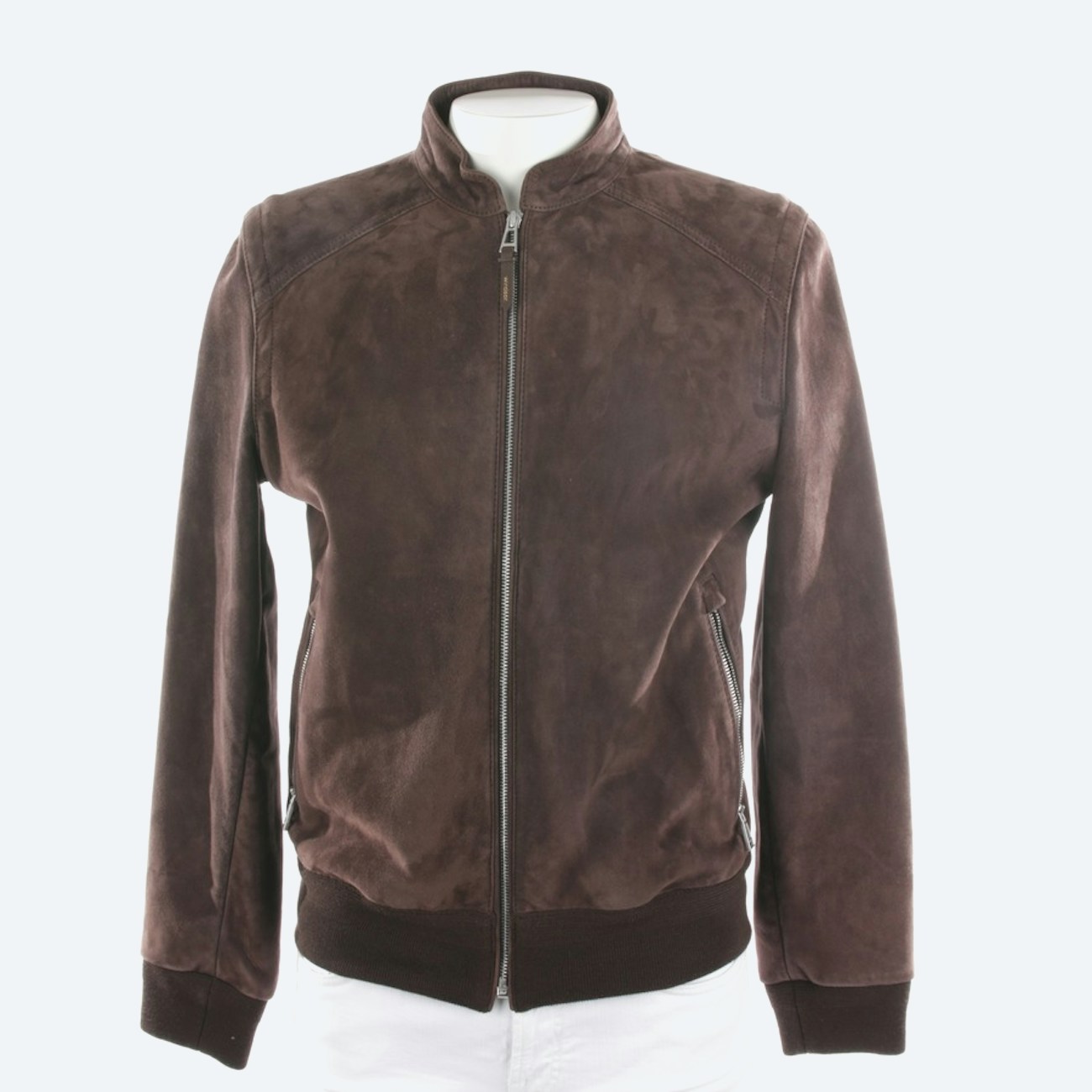 Image 1 of Leather jacket 48 Brown in color Brown | Vite EnVogue