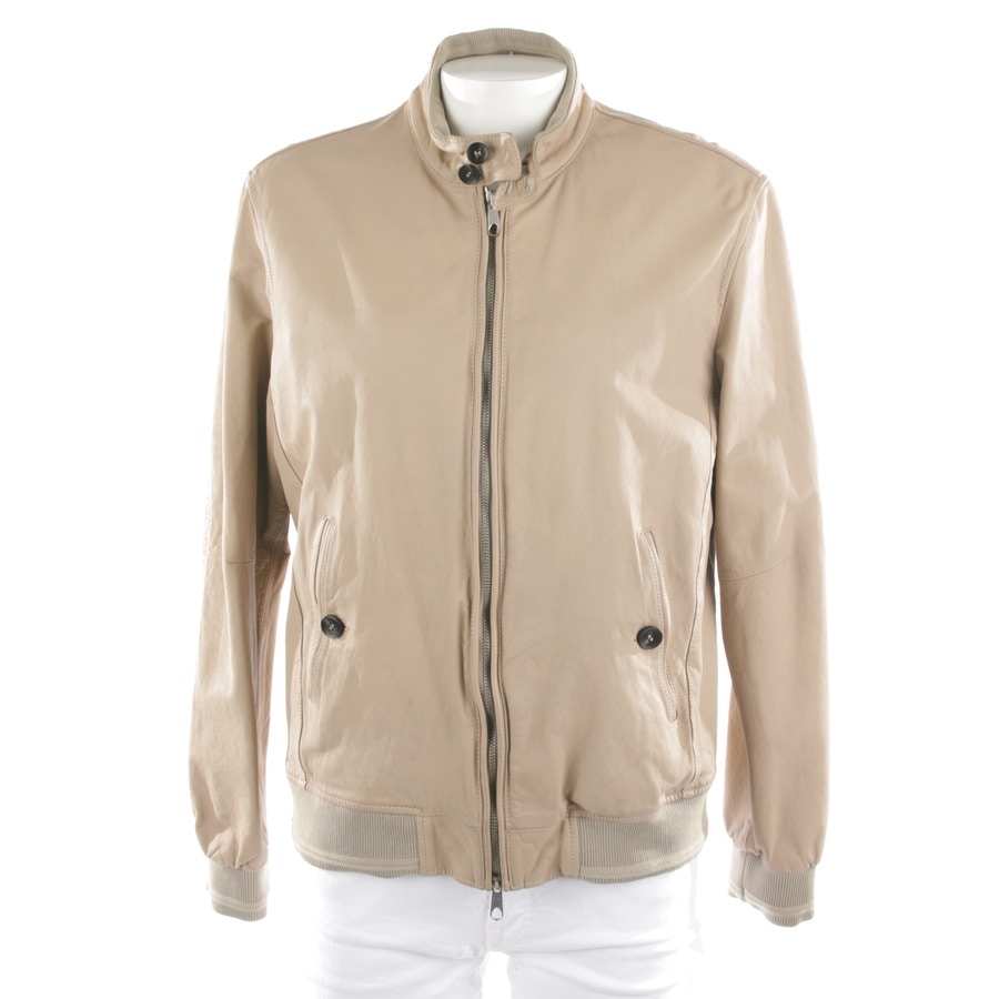 Image 1 of Leather Jacket 56 Beige in color White | Vite EnVogue