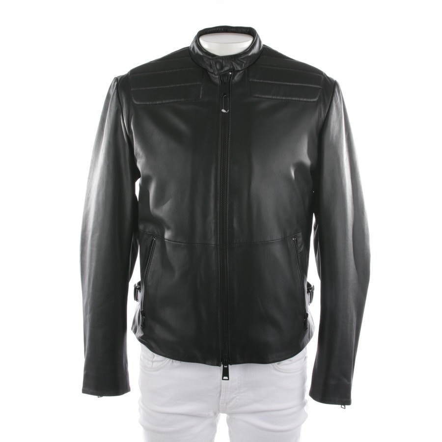 Image 1 of Leather jacket 52 Black in color Black | Vite EnVogue