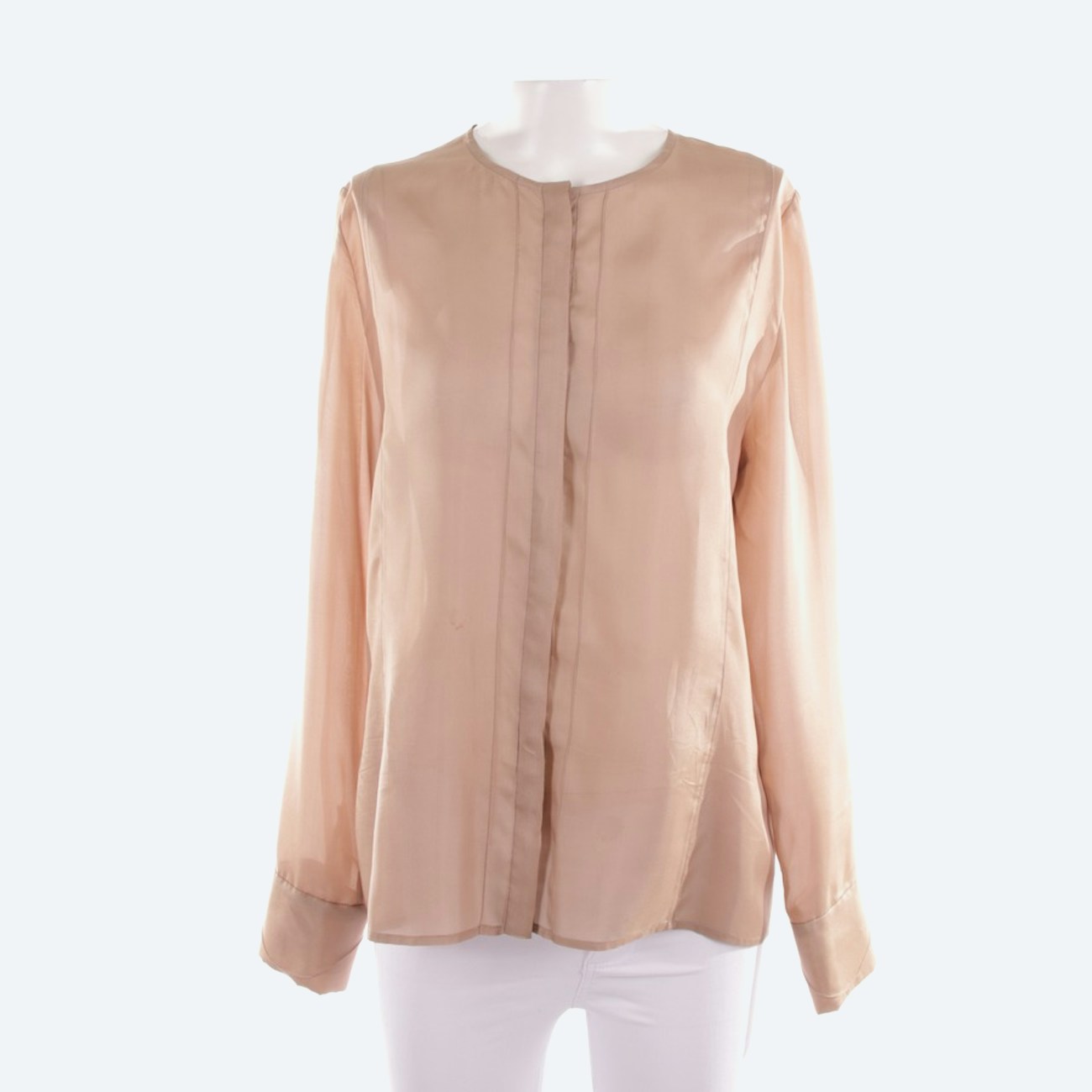 Image 1 of Silk Shirt XS Tan in color Brown | Vite EnVogue