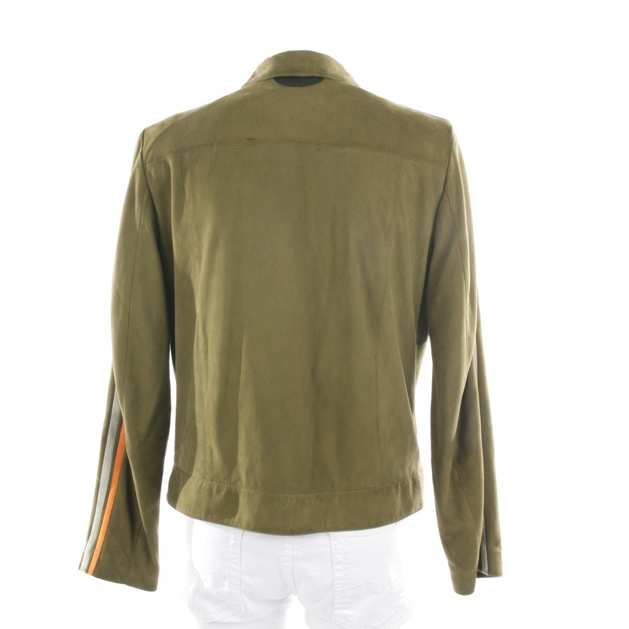 Image 2 of Leather jacket XL Olivedrab in color Green | Vite EnVogue